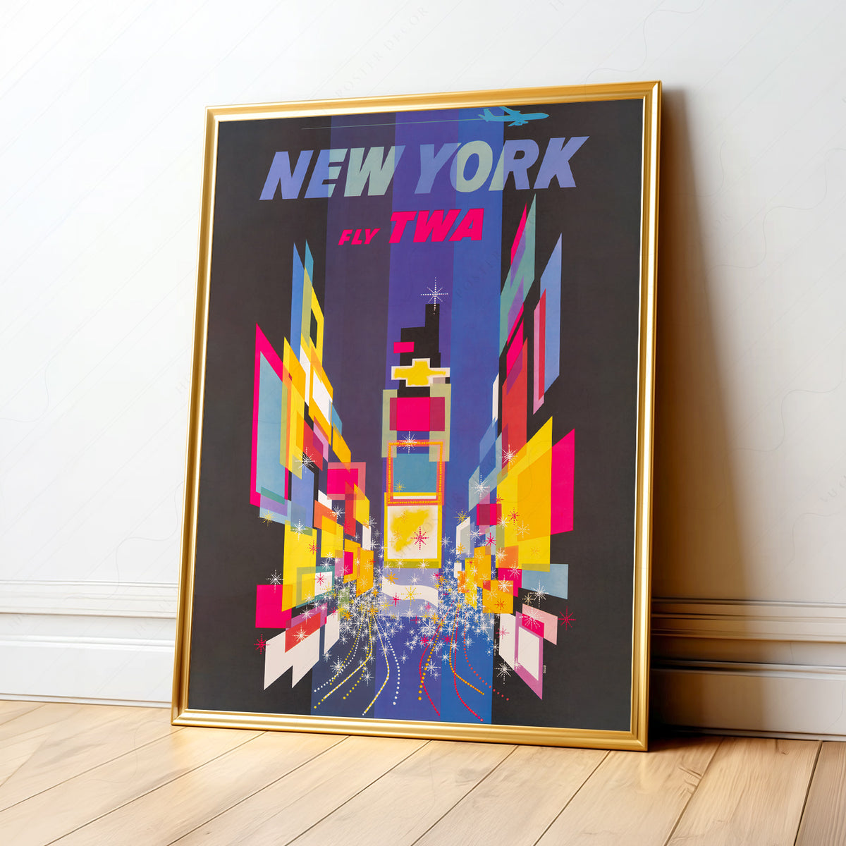 David Klein New York Travel Poster Art Print — artwork preview 1