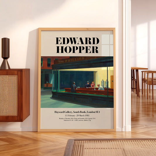 Edward Hopper Nighthawks Exhibition Poster — artwork preview 5
