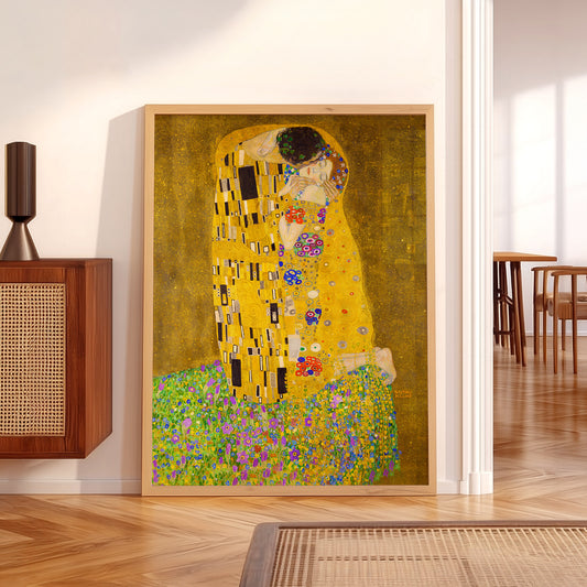 Gustav Klimt The Kiss Art Print – Golden Age Romantic Wall Decor — artwork preview 5