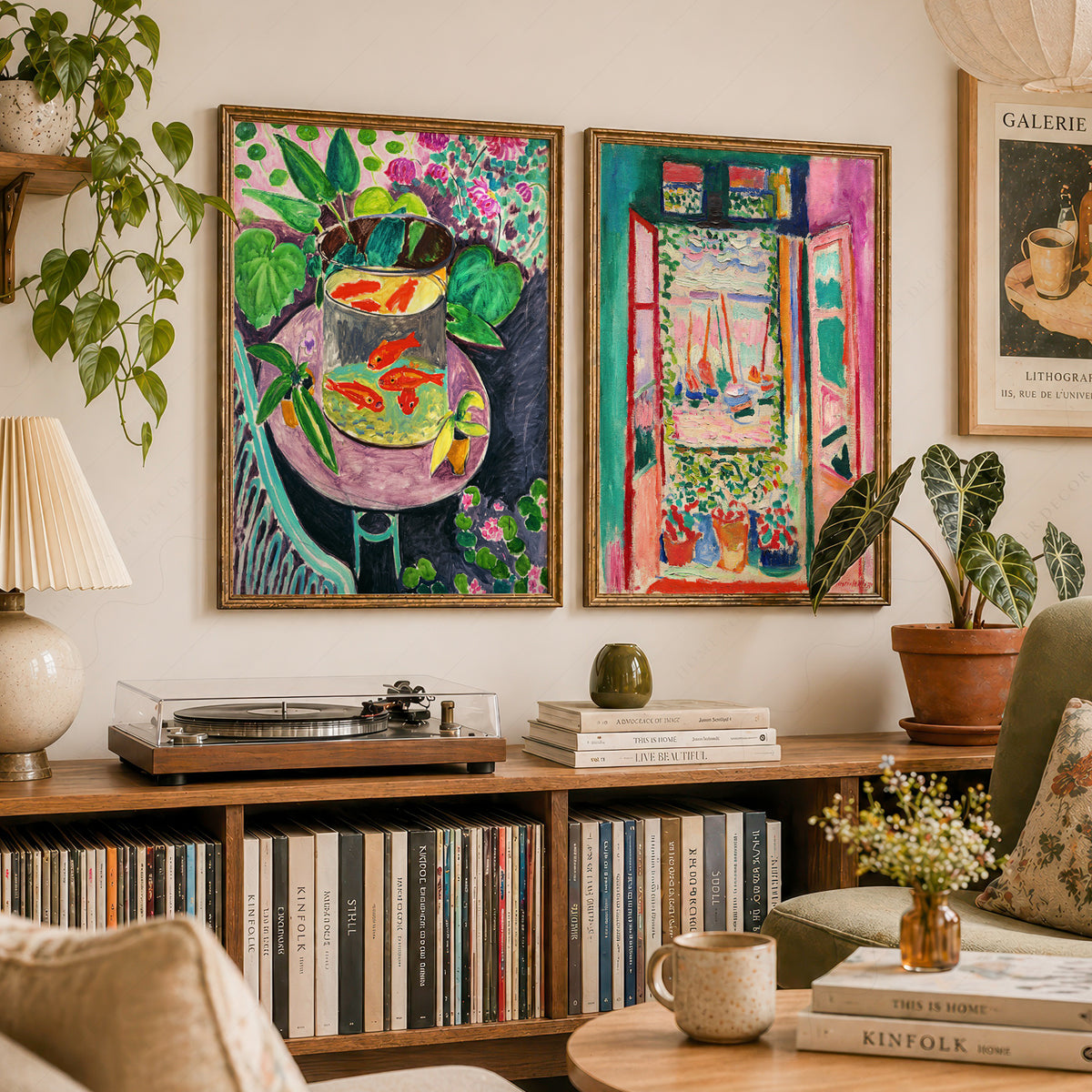Henri Matisse Goldfish and Open Window Painting Pair – Set of 2 Art Prints — artwork preview 23