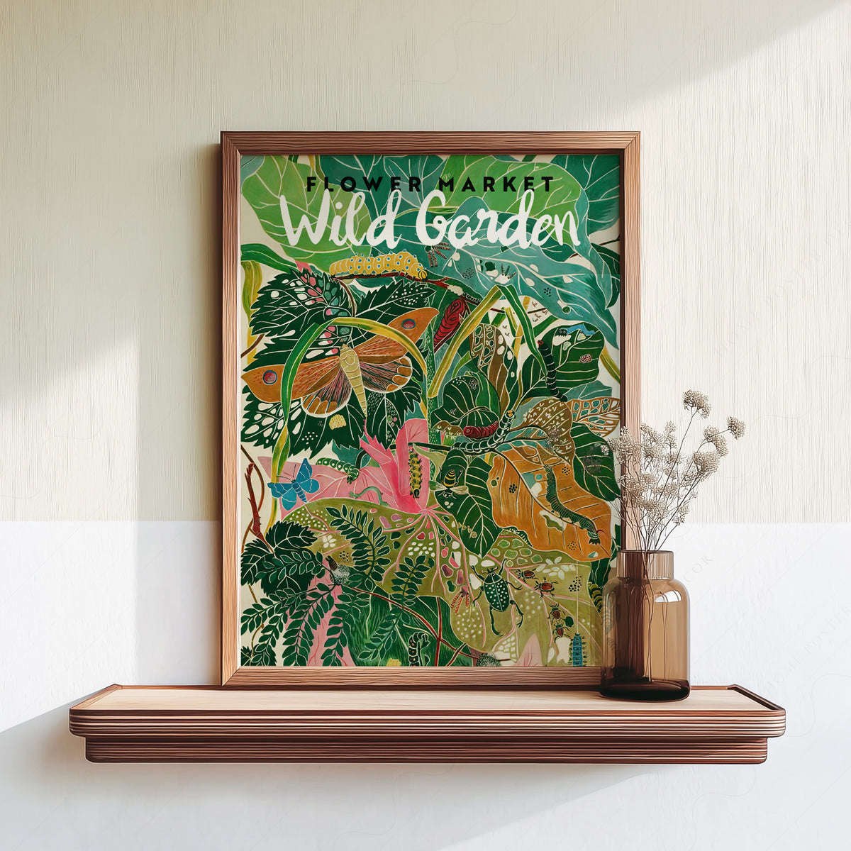 Wild Garden Flower Market Art Print — artwork preview 18