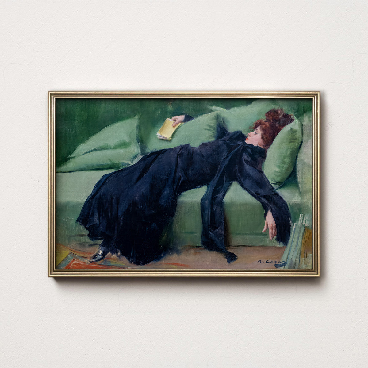 Ramon Casas Decadent Young Woman After the Dance Print – Belle Époque Art — artwork preview 7