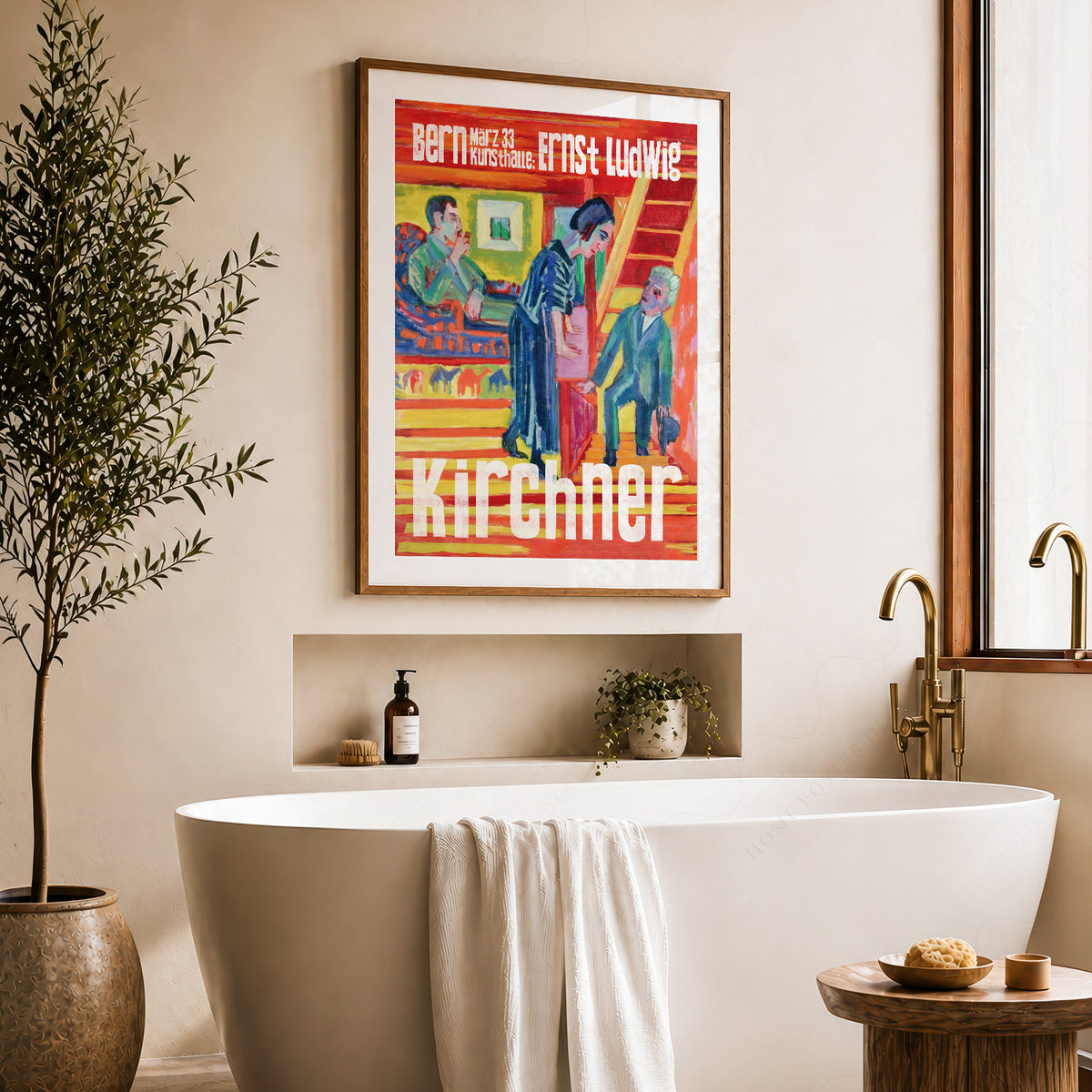 Ernst Ludwig Kirchner The Visit Exhibition Poster Art Print — artwork preview 22
