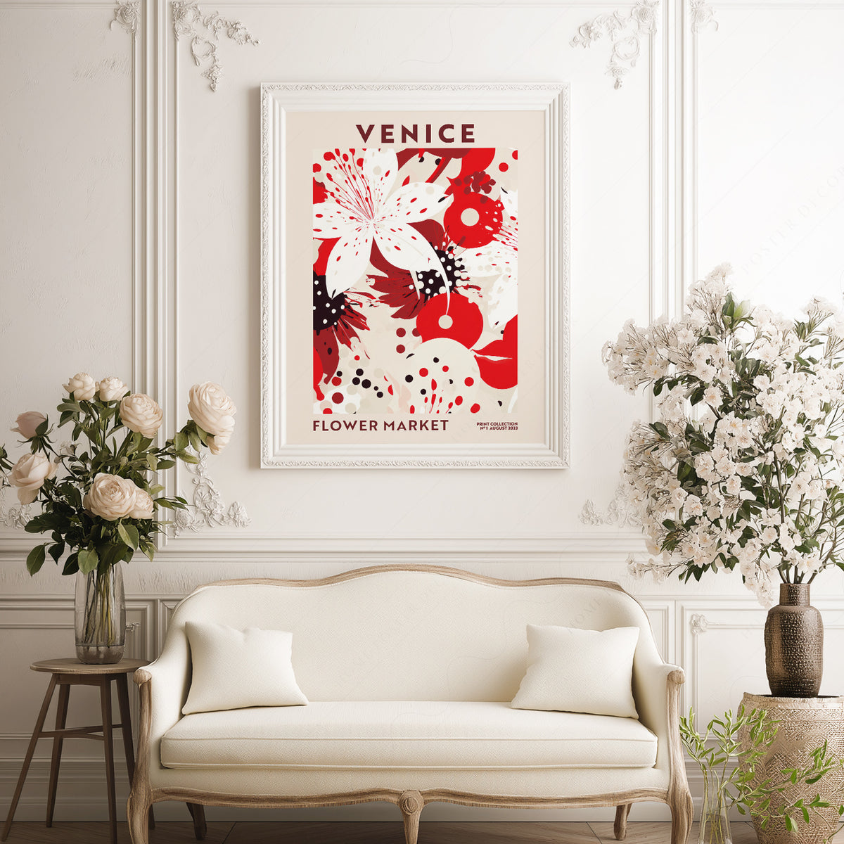 Venice Flower Market Art Print — artwork preview 17