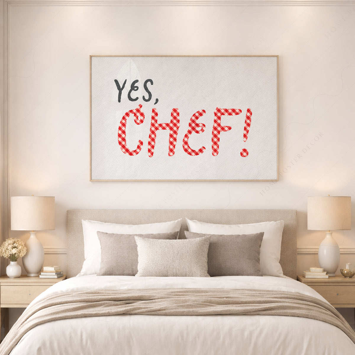 Yes Chef Quote Art Print — artwork preview 17