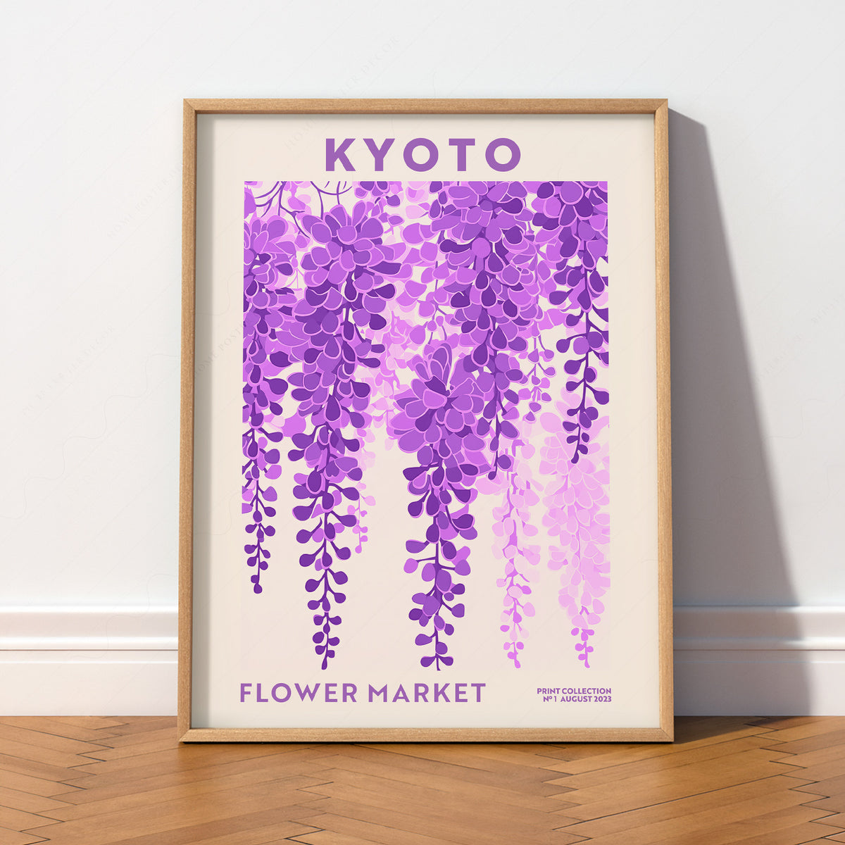 Kyoto Flower Market Art Print — artwork preview 2