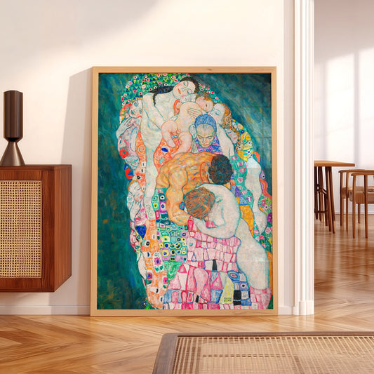 Gustav Klimt Death and Life Art Print – Symbolist Masterpiece Poster — artwork preview 5