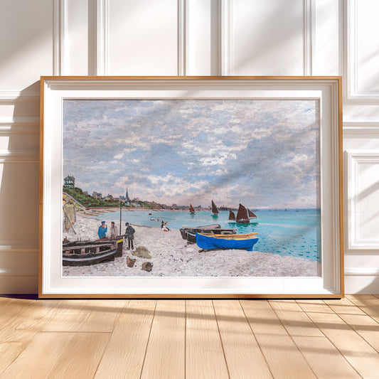 Claude Monet The Beach at Sainte-Adresse Art Print – Landscape Wall Art — artwork preview 5