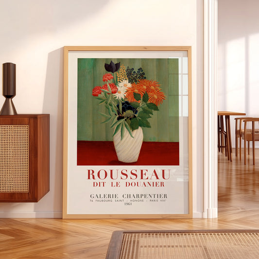 Henri Rousseau Bouquet of Flowers Exhibition Poster – Vintage Wall Art – 10-02 — artwork preview 5