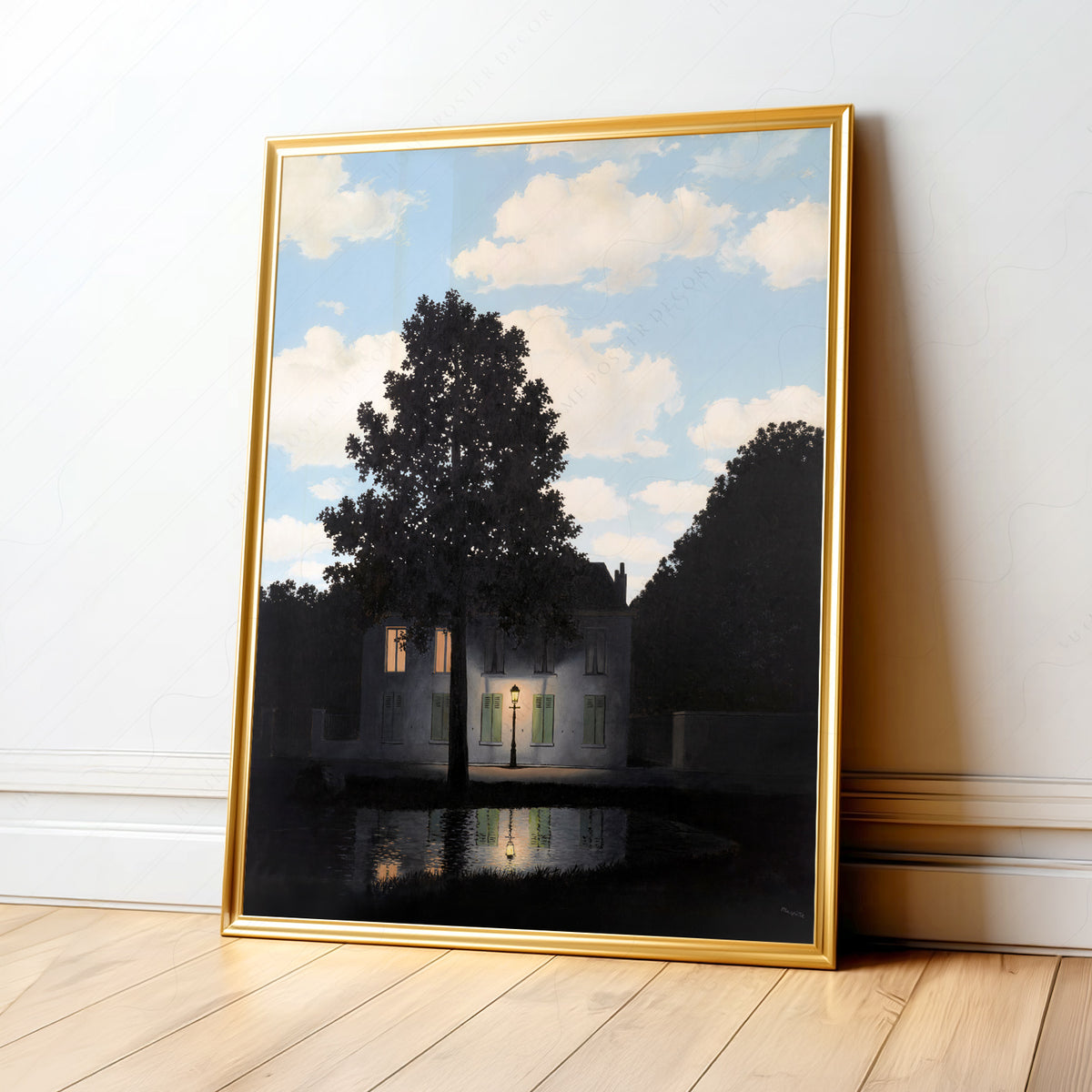 René Magritte Empire of Light Art Print – Surrealist Wall Art Poster — artwork preview 1