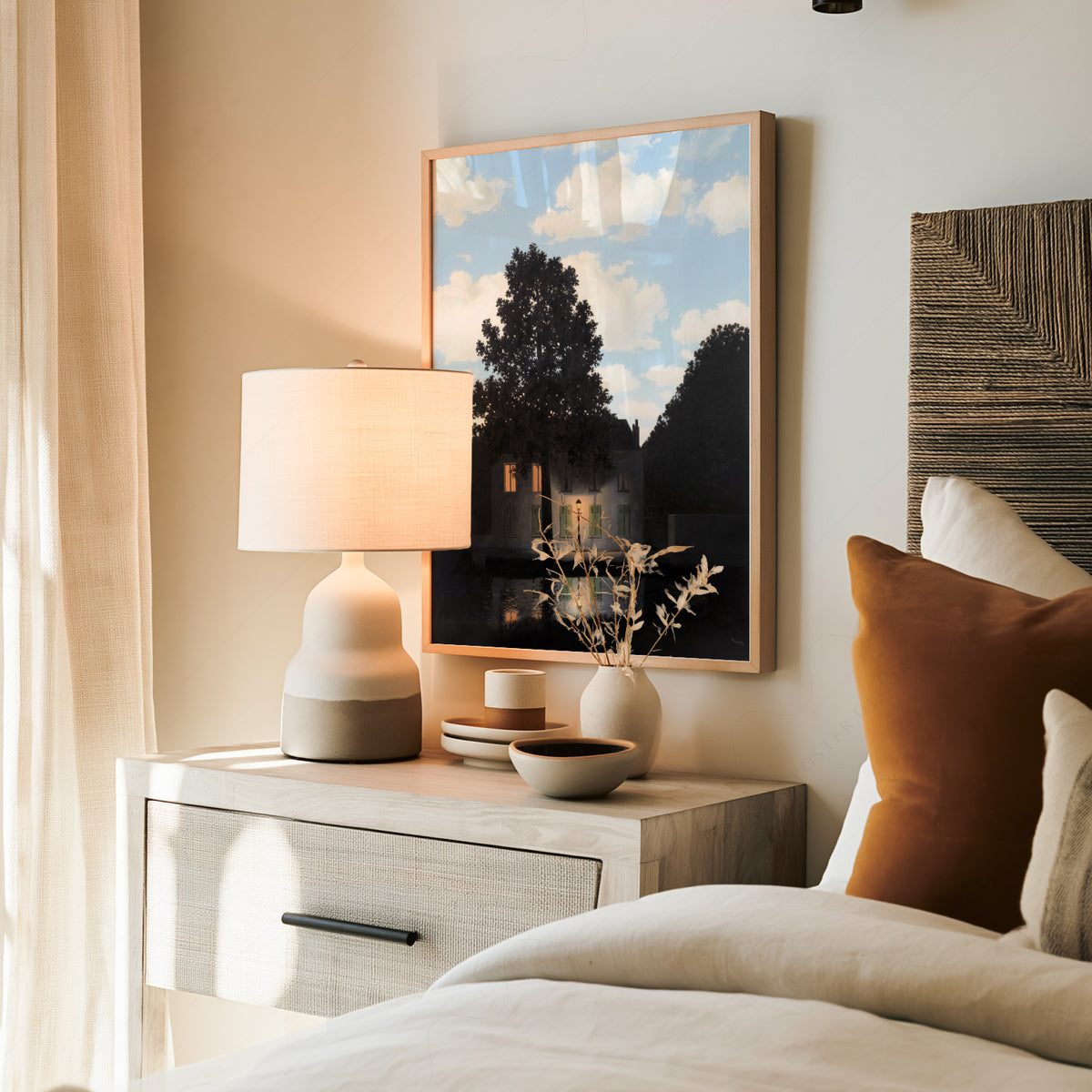 René Magritte Empire of Light Art Print – Surrealist Wall Art Poster — artwork preview 19