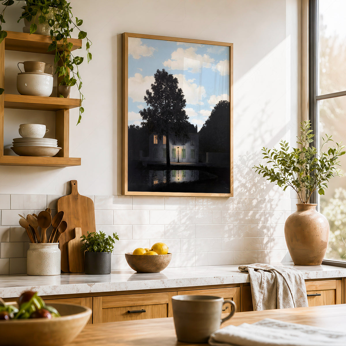 René Magritte Empire of Light Art Print – Surrealist Wall Art Poster — artwork preview 23