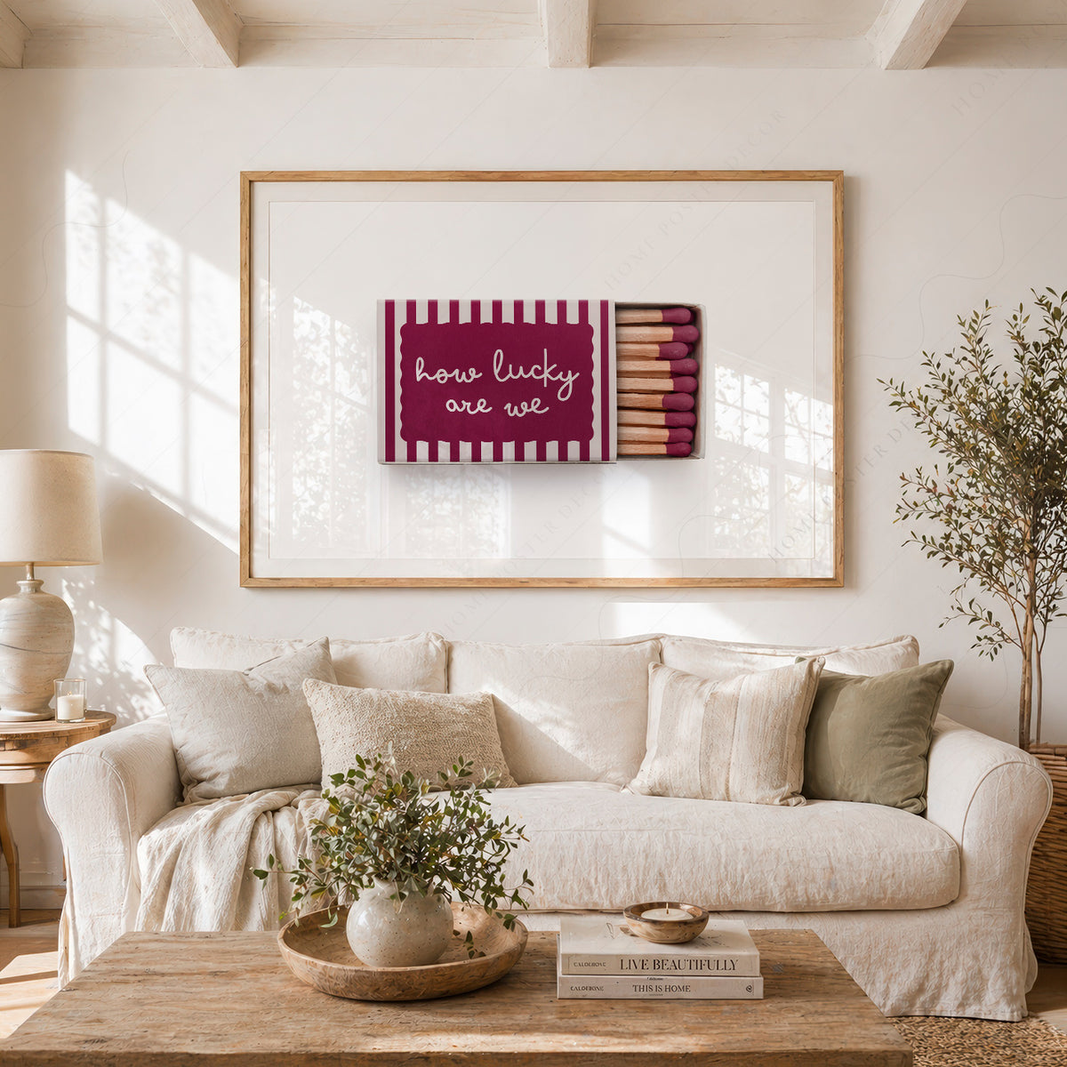 How Lucky Are We Matchbox Art Print — artwork preview 23