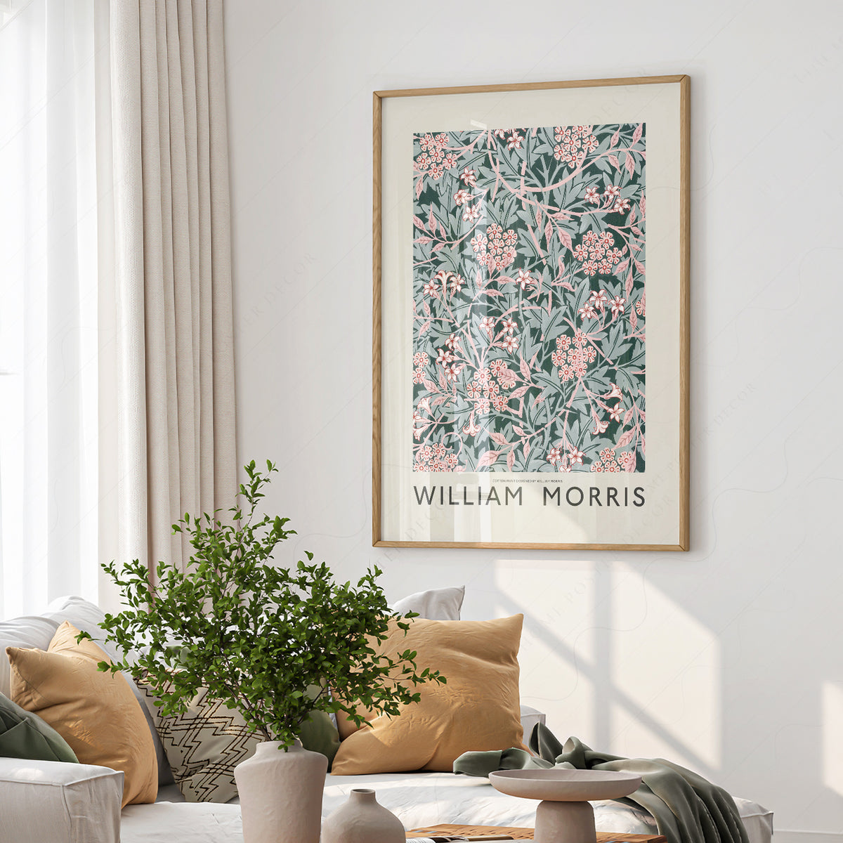William Morris Jasmine Flower Art Print – Vintage Botanical Wall Decor — artwork preview 6