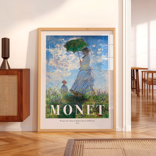 Claude Monet, Woman with a Parasol Art Print – Impressionist Wall Art — artwork preview 5