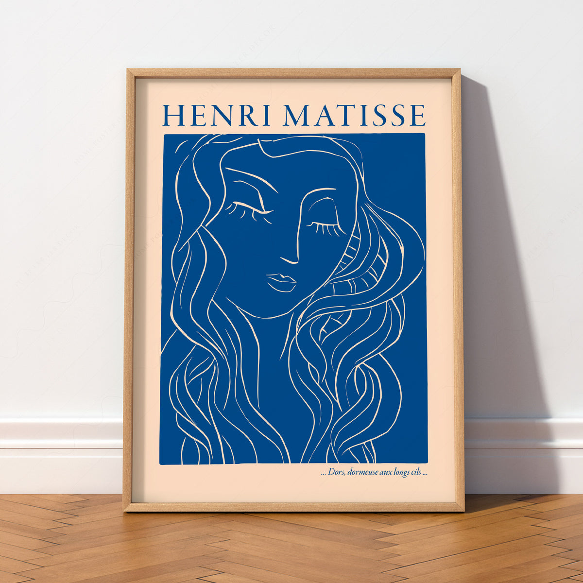 Henri Matisse - Woman Portrait Blue Print — artwork preview 2