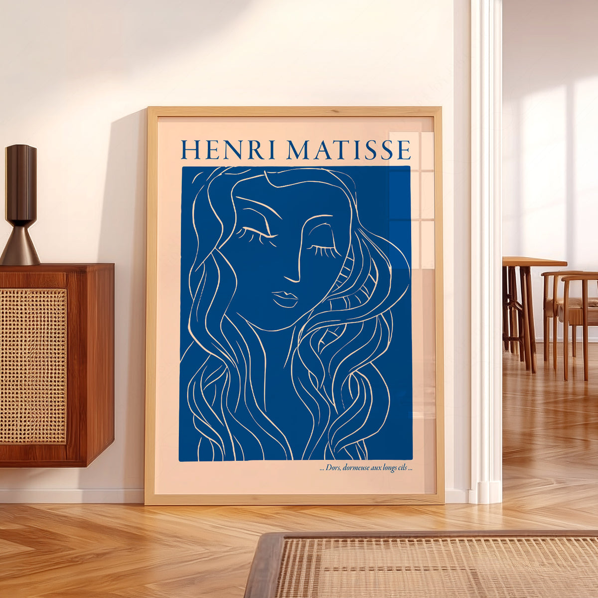 Henri Matisse - Woman Portrait Blue Print — artwork preview 5