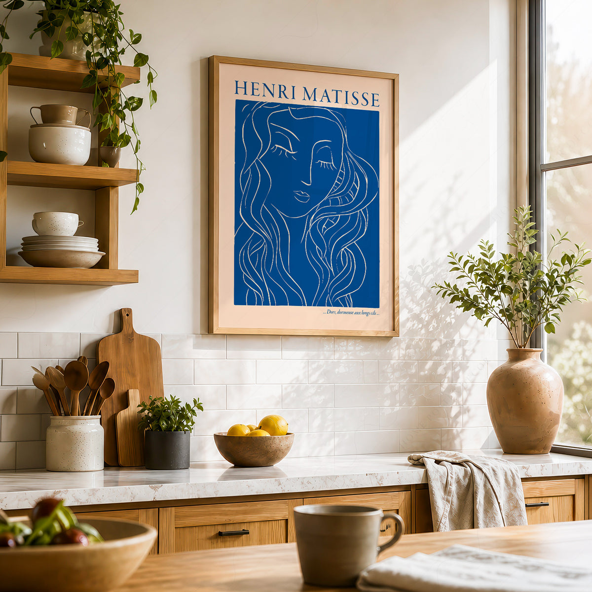 Henri Matisse - Woman Portrait Blue Print — artwork preview 23