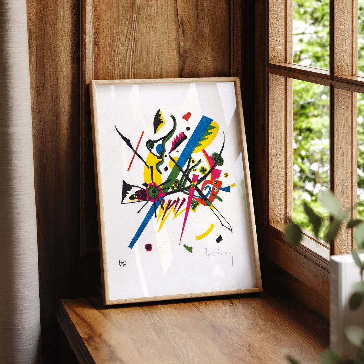 Wassily Kandinsky Colourful Abstract Lines and Shapes Art Print — artwork preview 7