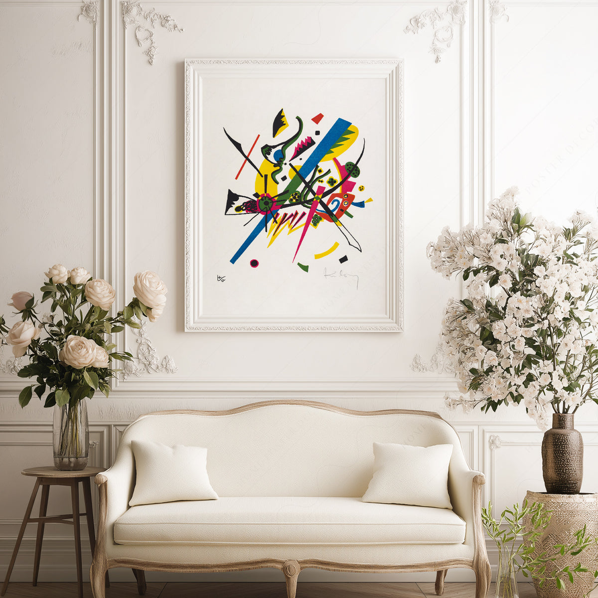 Wassily Kandinsky Colourful Abstract Lines and Shapes Art Print — artwork preview 17