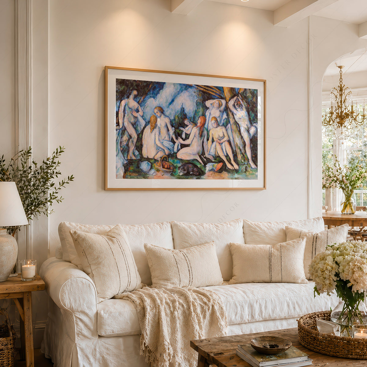 Paul Cezanne Bathers Painting Art Print — artwork preview 6