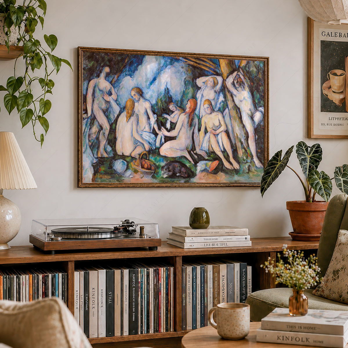 Paul Cezanne Bathers Painting Art Print — artwork preview 19
