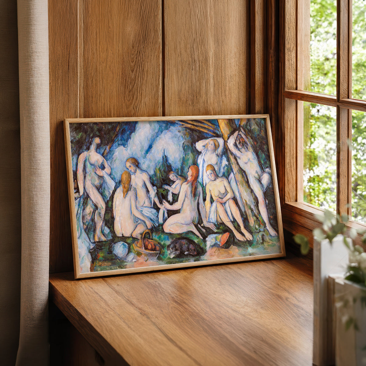 Paul Cezanne Bathers Painting Art Print — artwork preview 22