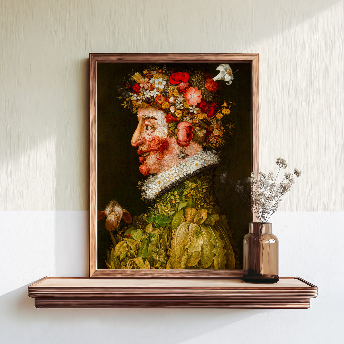 Giuseppe Arcimboldo Flower-Crowned Portrait Art Print — artwork preview 18