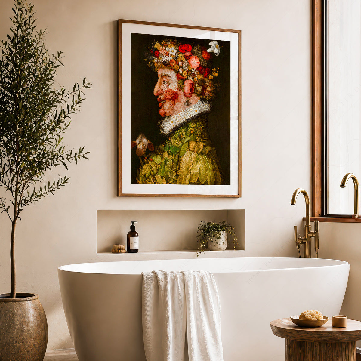 Giuseppe Arcimboldo Flower-Crowned Portrait Art Print — artwork preview 22