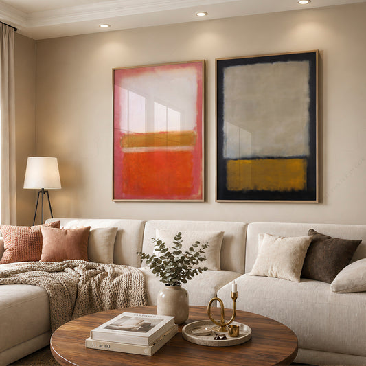 Mark Rothko Untitled Paintings Set of 2 Art Prints – Abstract Wall Art — artwork preview 12