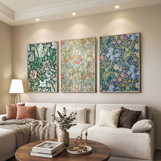 William Morris Print Set of 3 – Botanical Gallery Wall Art Posters – 03-05 — artwork preview 7