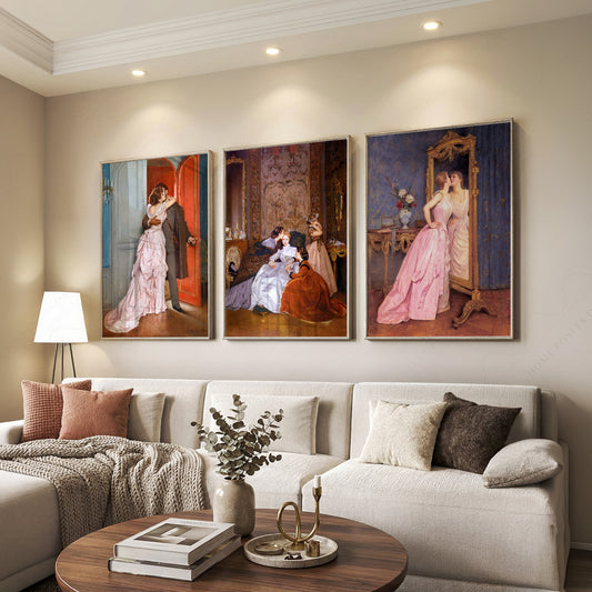 Auguste Toulmouche Victorian Art Print Set – Romantic Gallery Wall Posters – 0-81 — artwork preview 7