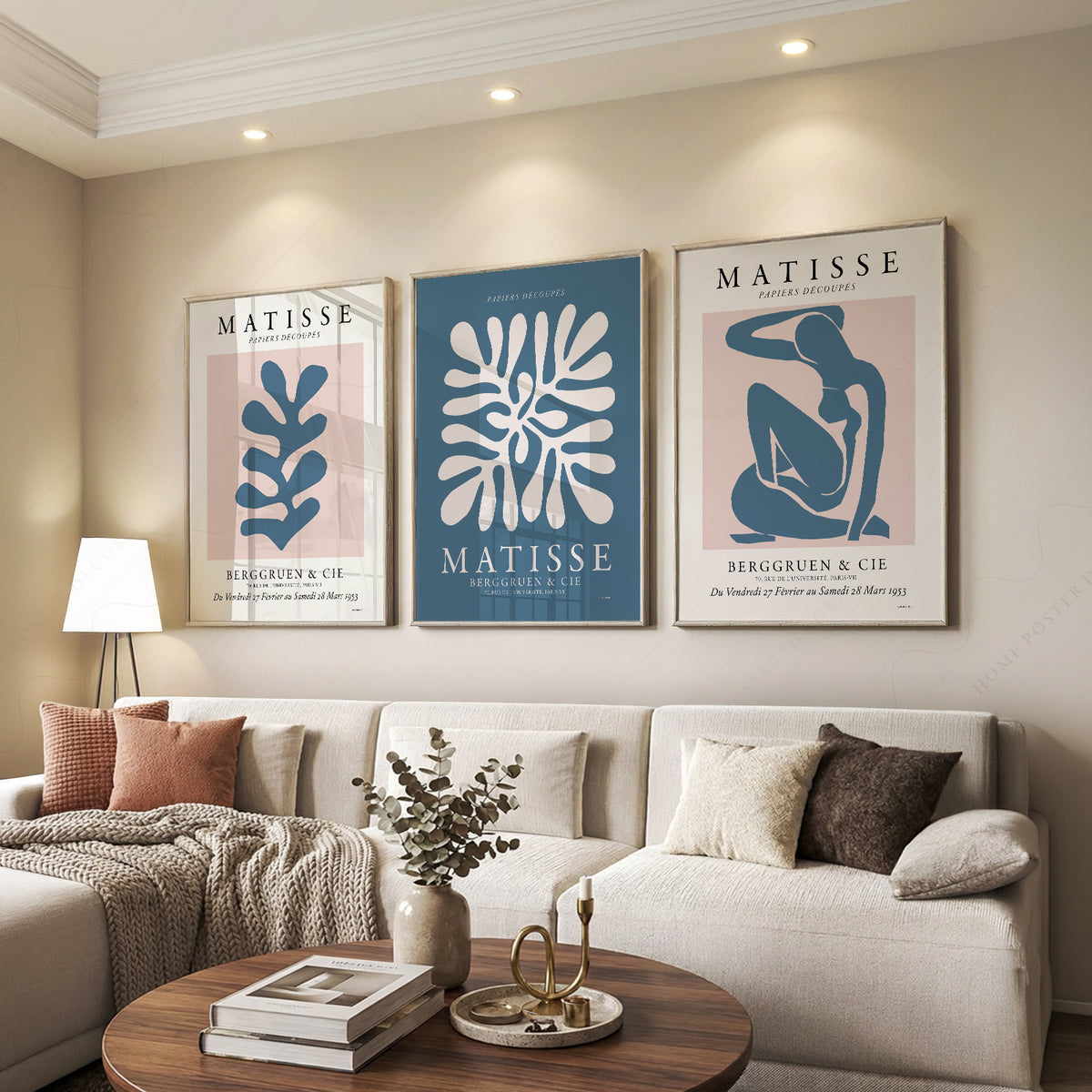 Henri Matisse Blue Cut-Out Gallery Wall Trio – Set of 3 Art Prints – 01-08 — artwork preview 7