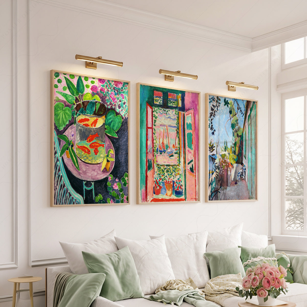 Henri Matisse Goldfish and Window Gallery Wall Trio – Set of 3 Art Prints – 01-08 — artwork preview 6