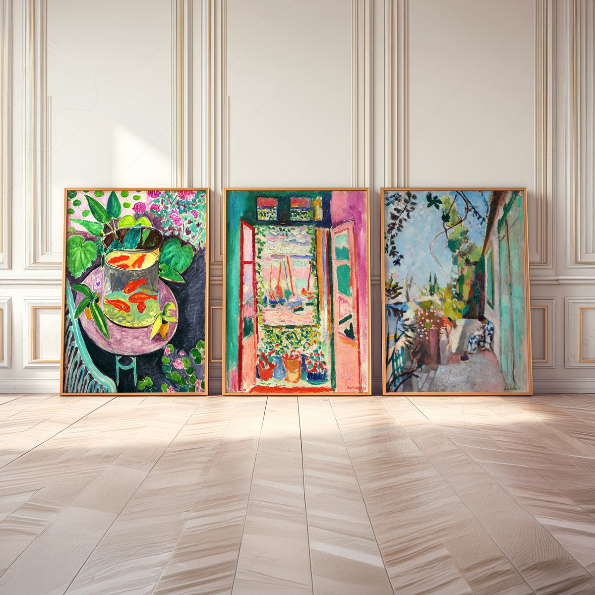 Henri Matisse Goldfish and Window Gallery Wall Trio – Set of 3 Art Prints – 01-08 — artwork preview 8