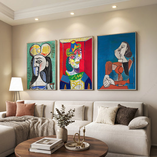 Pablo Picasso Colourful Modern Art Prints, Set of 3 – 02-02 — artwork preview 7