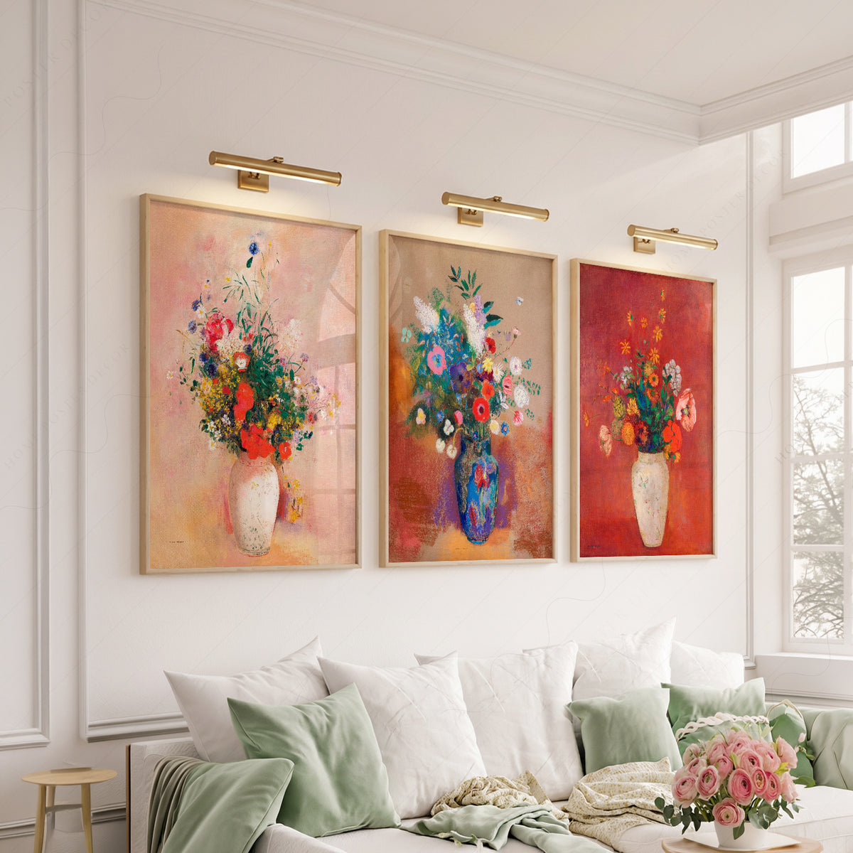 Odilon Redon Colourful Floral Still Life Prints, Set of 3 – 36-01 — artwork preview 6
