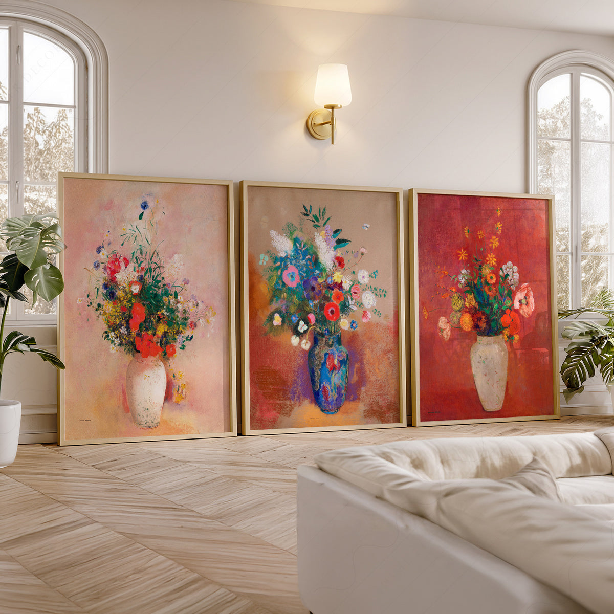 Odilon Redon Colourful Floral Still Life Prints, Set of 3 – 36-01 — artwork preview 5