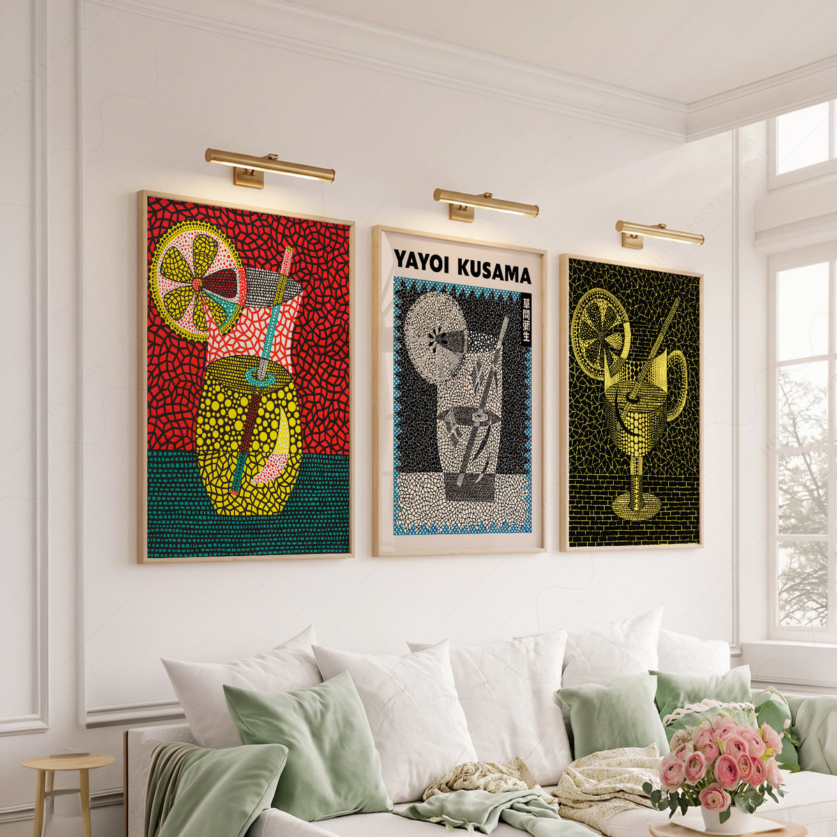 Yayoi Kusama Drinks and Cocktail Art Prints, Set of 3 – 39-03 — artwork preview 6