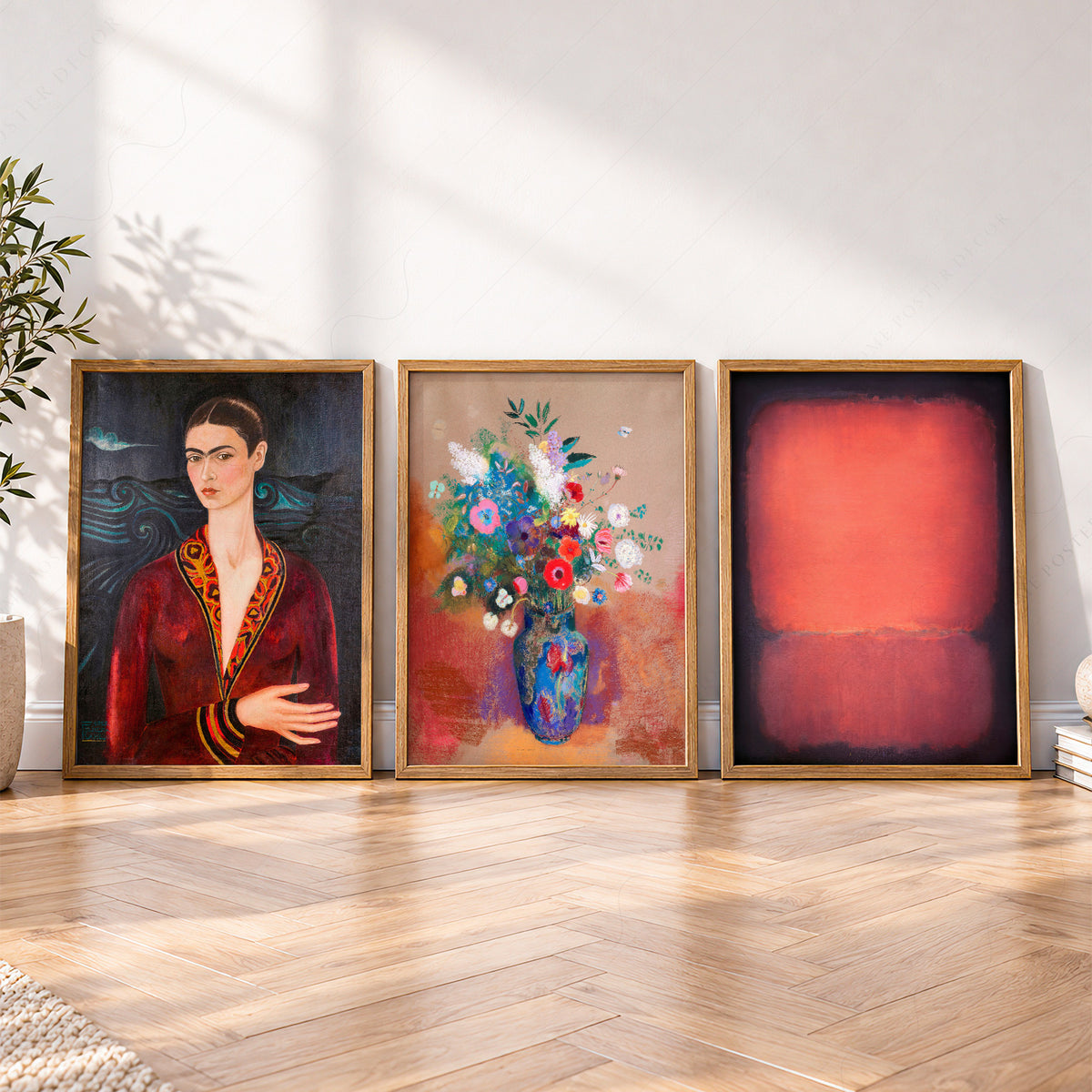 Kahlo, Redon and Rothko Gallery Wall Art Prints, Set of 3 – 0-03 — artwork preview 4