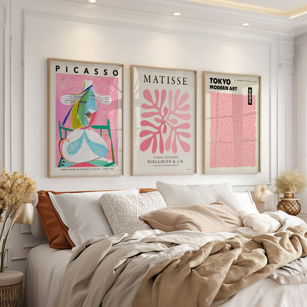 Matisse, Picasso and Tokyo Pink Gallery Prints, Set of 3 – 0-20 — artwork preview 3