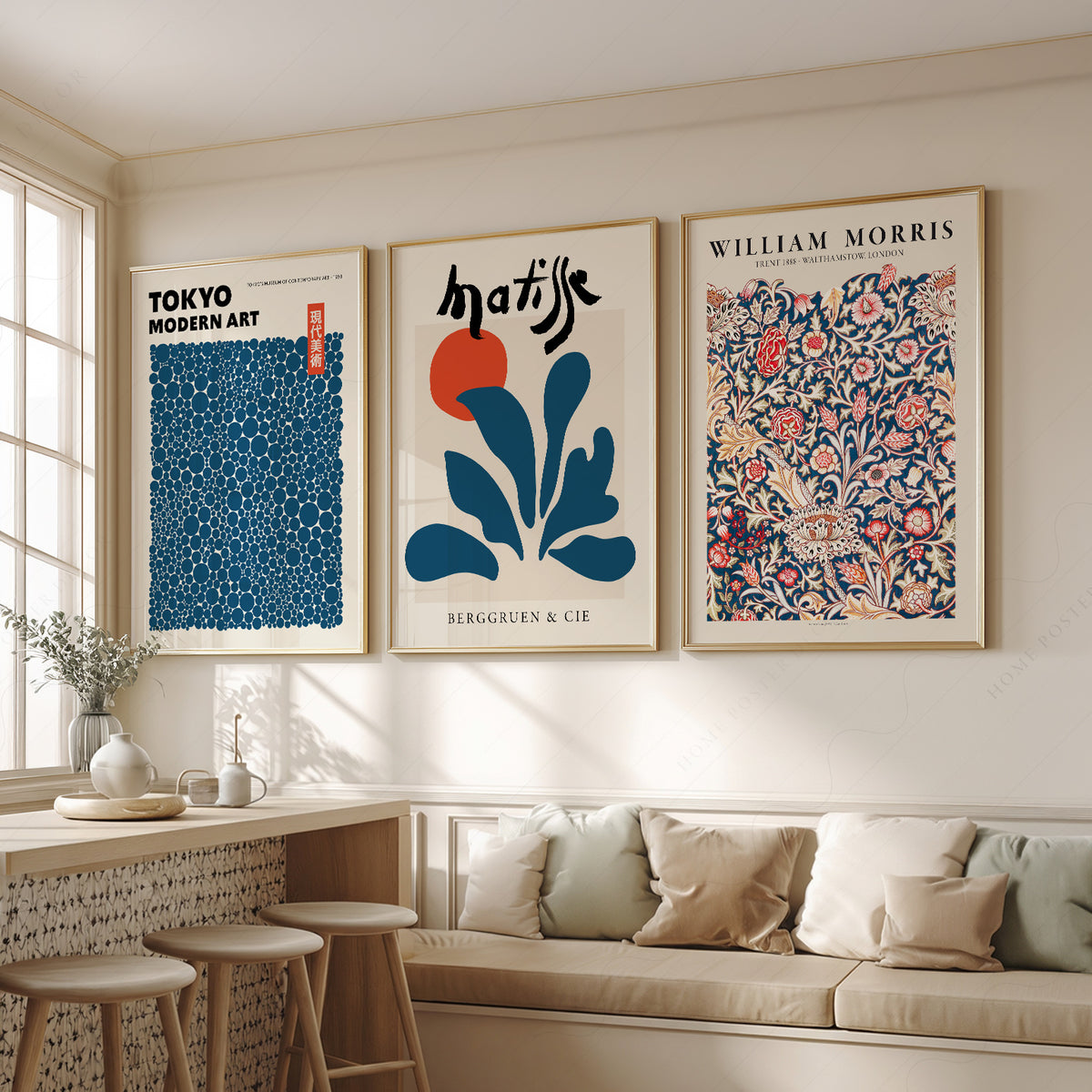 Tokyo, Matisse and Morris Gallery Wall Prints, Set of 3 – 0-23 — artwork preview 2