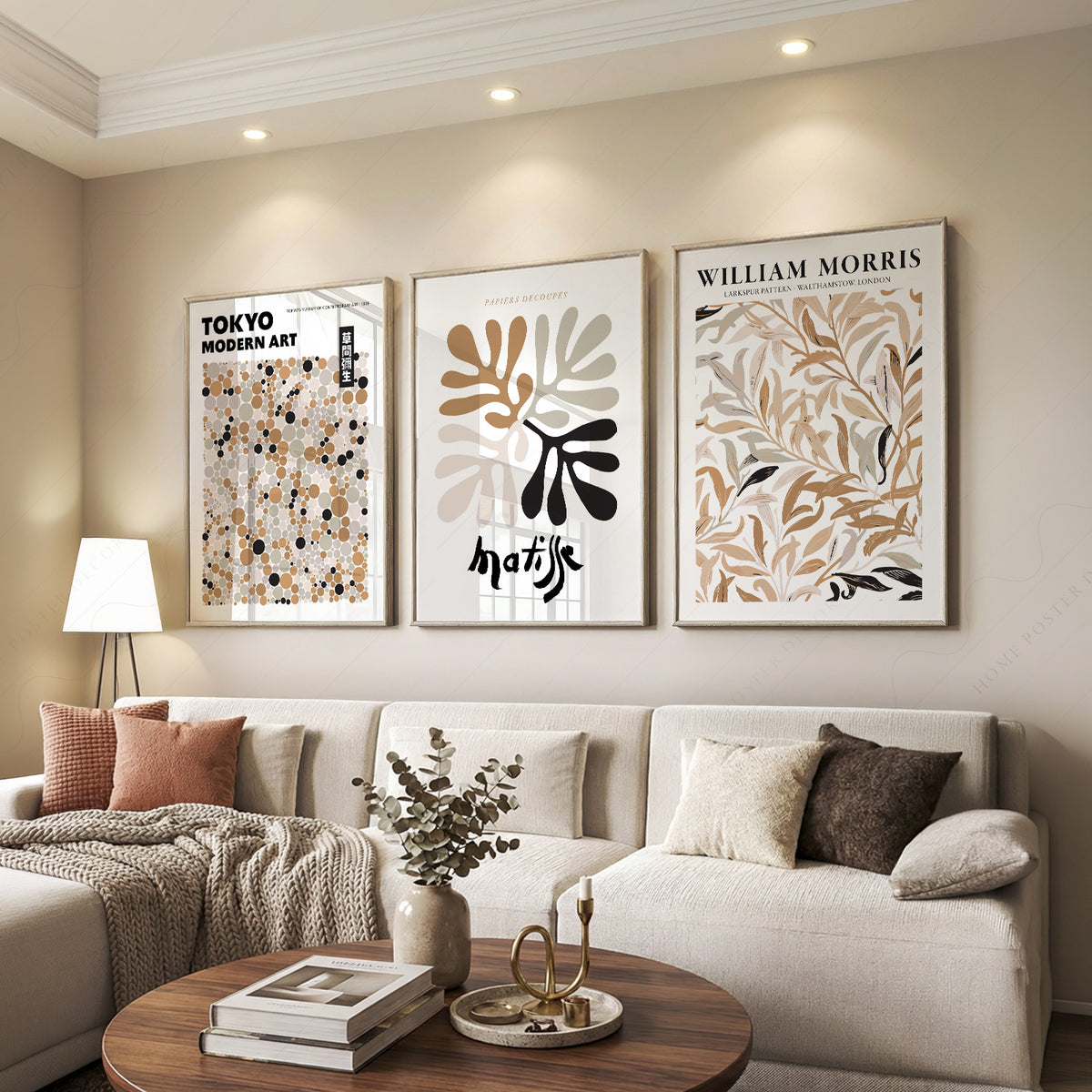 Matisse, Tokyo and Morris Neutral Art Prints, Set of 3 – 0-30 — artwork preview 7