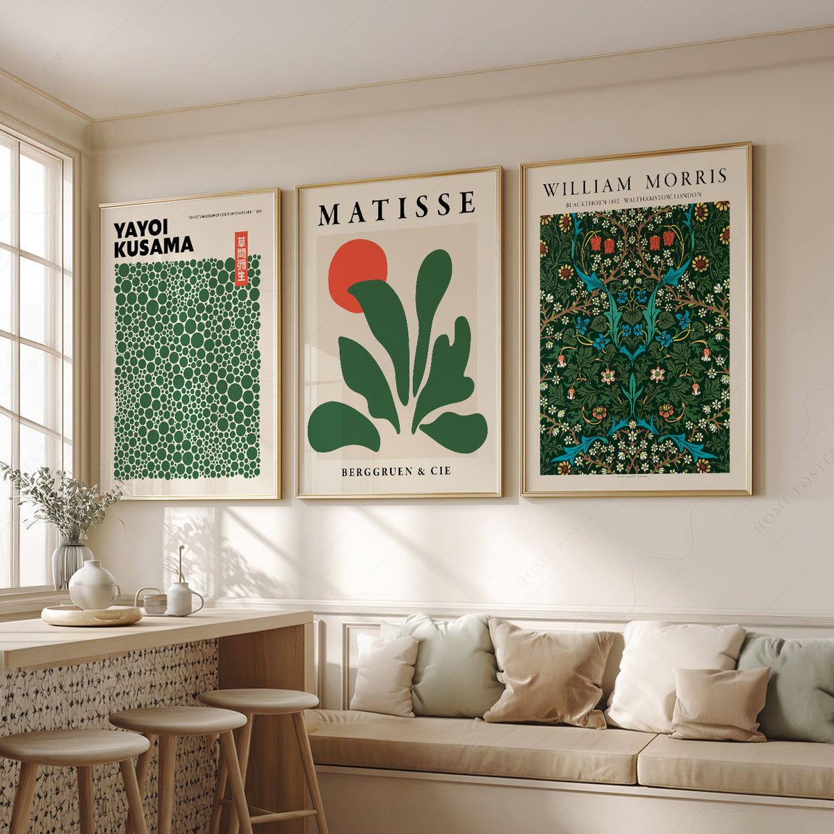 Yayoi Kusama, Henri Matisse and William Morris, Set of 3 Prints – 0-33 — artwork preview 2