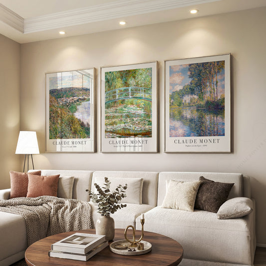 Claude Monet Set of 3 Prints – Landscape Wall Art Collection – 06-01 — artwork preview 7