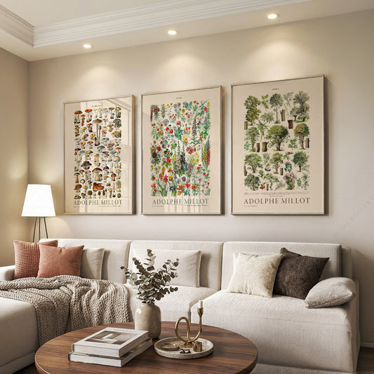 Adolphe Millot Botanical Print Set of 3 – Vintage Nature Wall Art – 12-01 — artwork preview 7