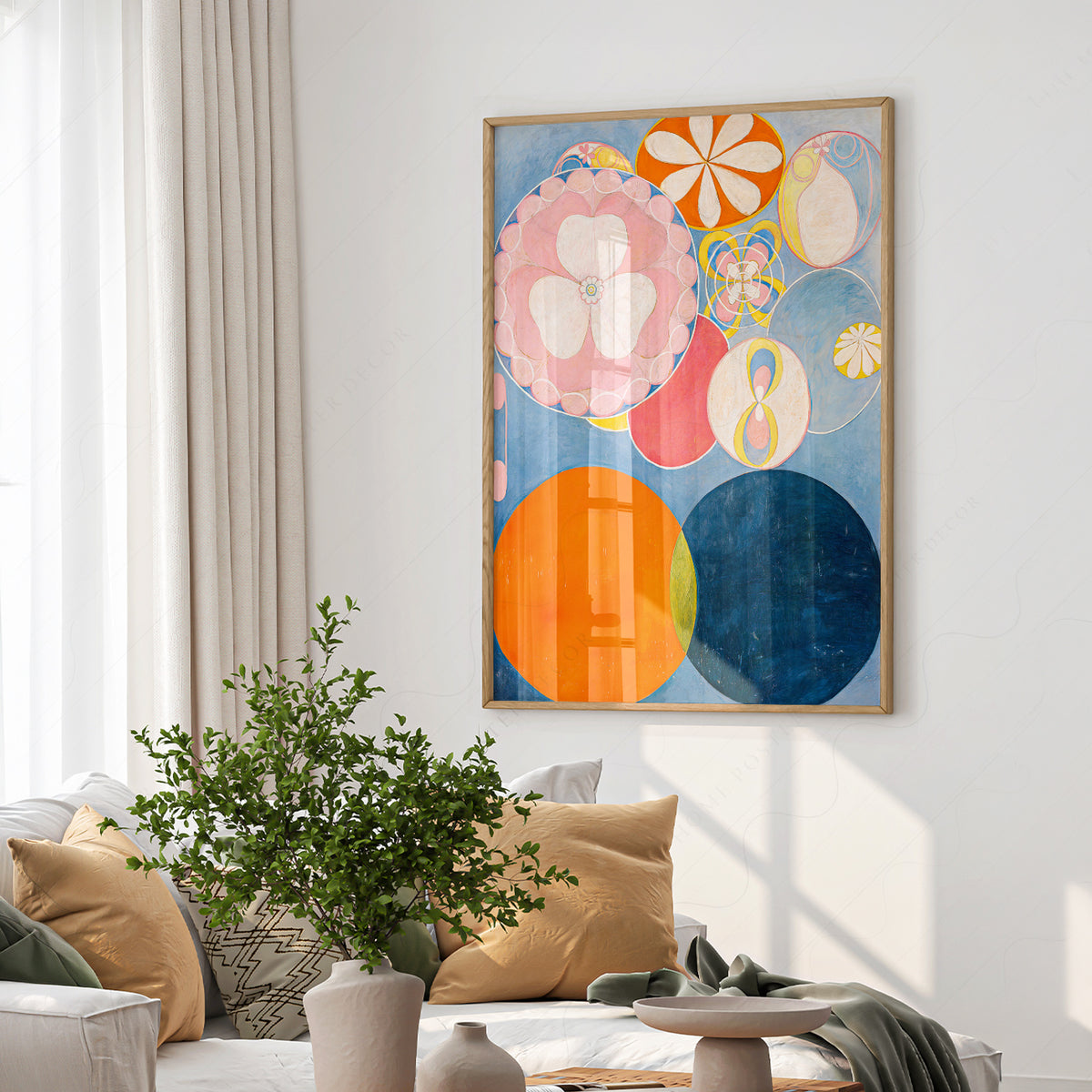 Hilma af Klint Colourful Circles and Floral Forms Art Print — artwork preview 6
