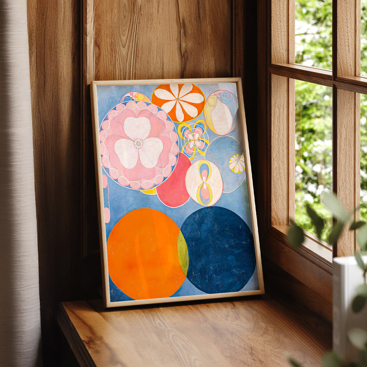 Hilma af Klint Colourful Circles and Floral Forms Art Print — artwork preview 7