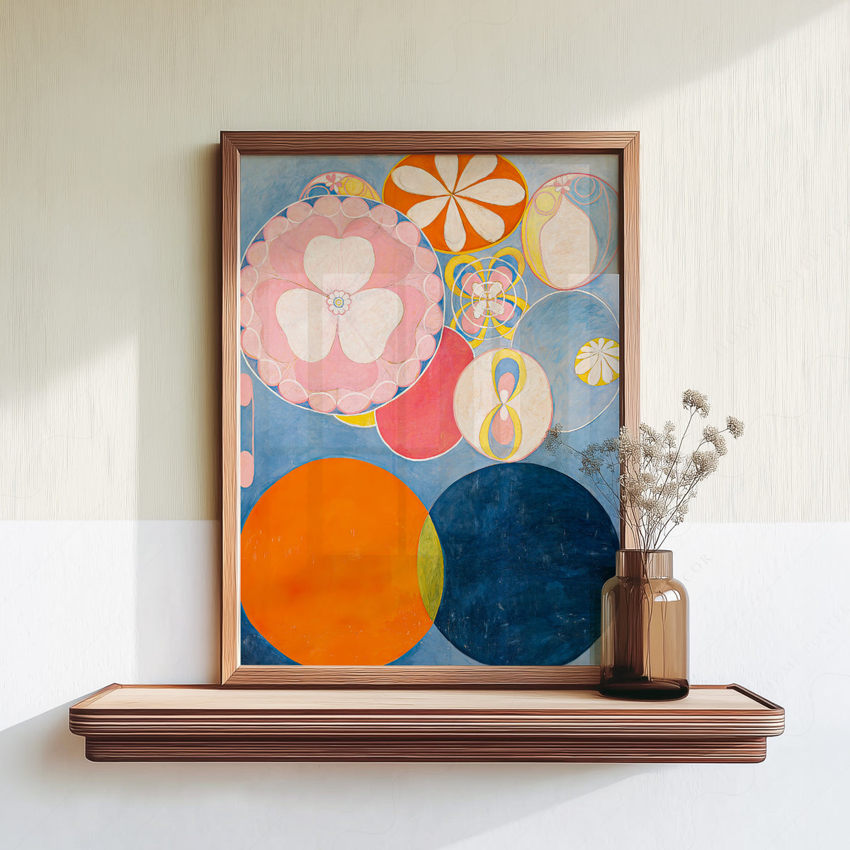 Hilma af Klint Colourful Circles and Floral Forms Art Print — artwork preview 18