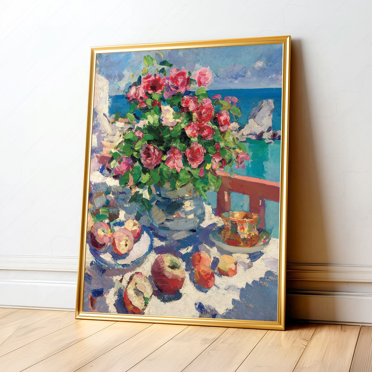 Konstantin Korovin Flowers beside the Sea Art Print — artwork preview 1